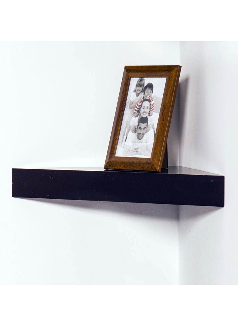 co arma - Set of 2 wall mounted small floating wooden corner shelves - Image 1