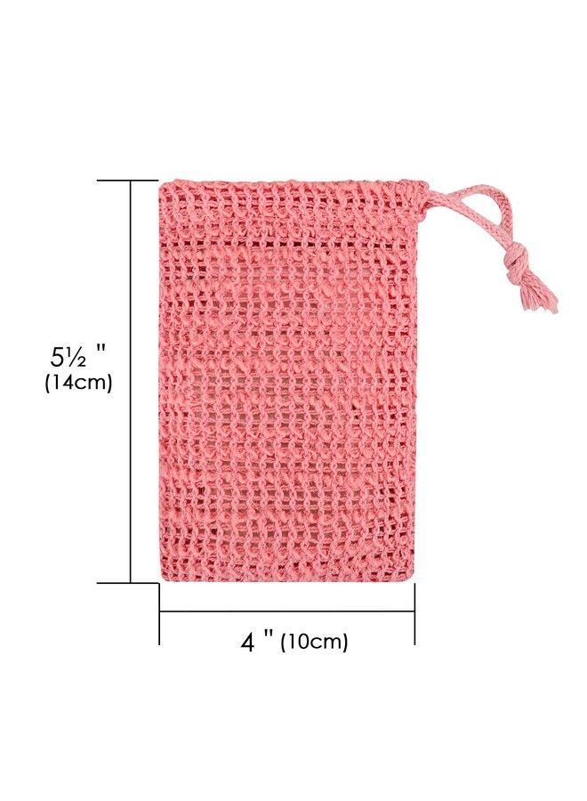Linkidea 10 Pack Exfoliating Soap Bag Bulk Pack Wholesale Multipack Color Flax Soap Saver Pouch With Drawstring Exfoliator Body Scrubber Soap Pocket Holder For Bath Shower - Image 3