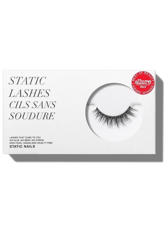 Static Nails Magnetic Eyelashes | Shes Effortless (Black, Natural) | Comfortable Magnetic Lashes, Fake Eyelash Extension Kit, False Lashes | Reusable, No Glue Needed, 3D Natural Look Eyelashes - Image 1