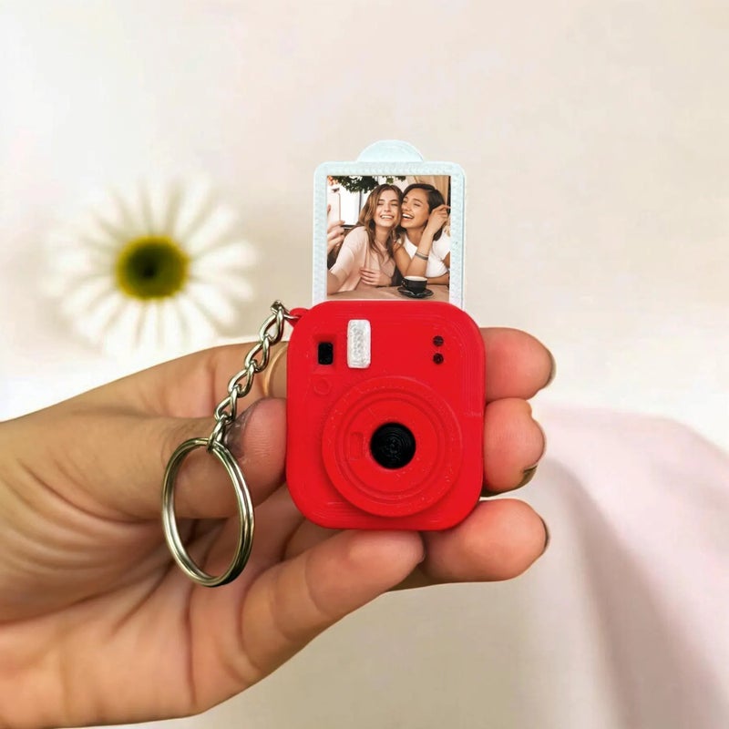 Cross-Border Dropshipping Bestseller: 3D Printed Polaroid Keychain with Customizable  Photos - Image 1