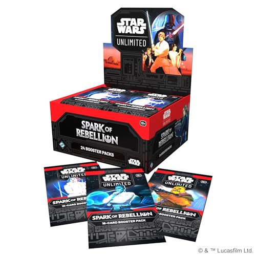 Asmodee Star Wars: Unlimited TCG Spark of Rebellion Booster Display (Set of 24 Booster Packs) - Trading Card Game for Kids & Adults, Ages 12+, 2+ Players, 20 Min Playtime, Made by Fantasy Flight Games - Image 2