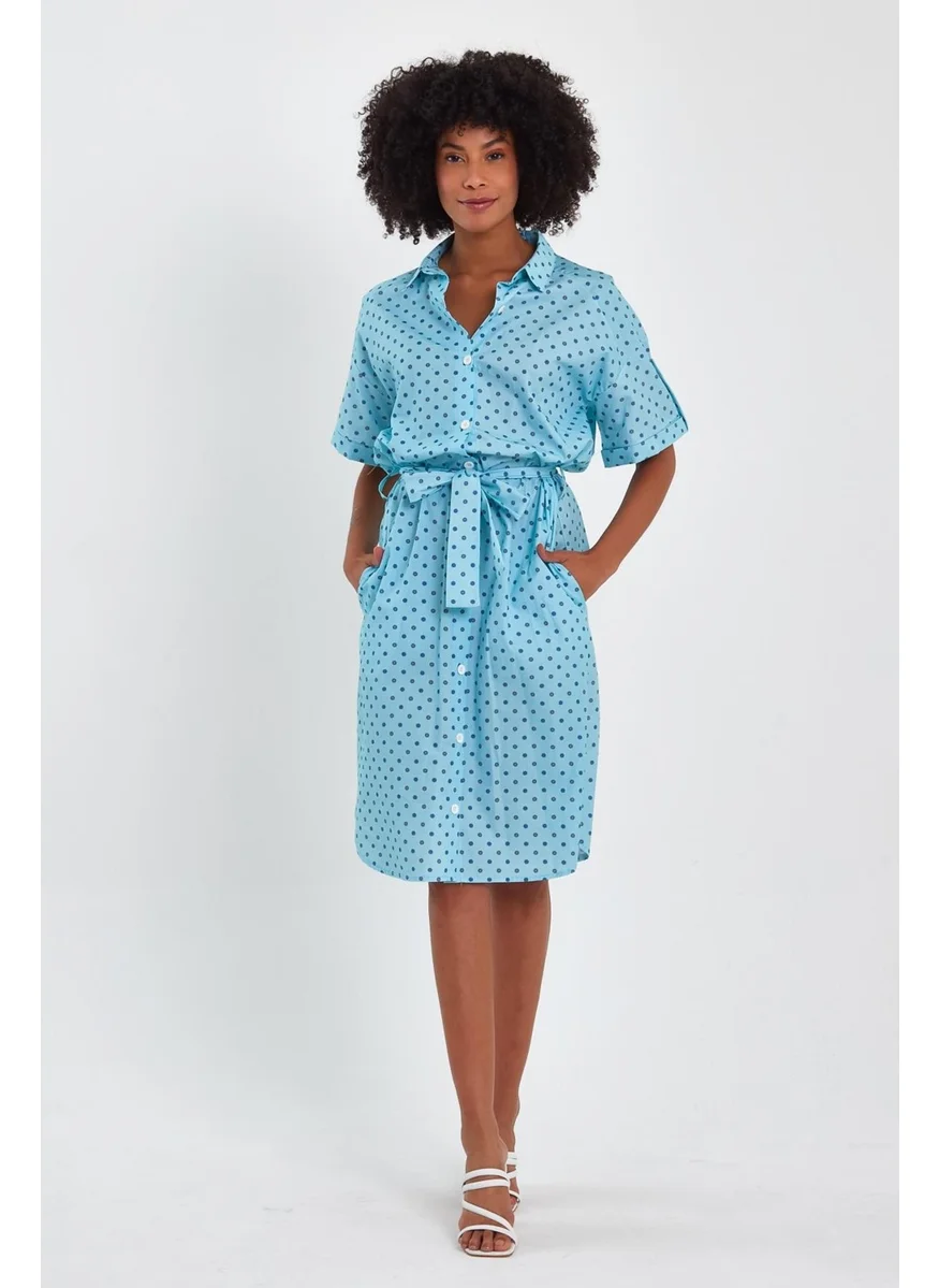 Alexander Gardi Belted Shirt Dress (B23-009)