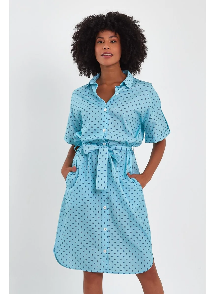 Alexander Gardi Belted Shirt Dress (B23-009)