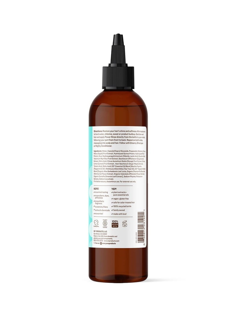 Everyone Everyone Hair Care Power Rinse - Peppermint & Tea Tree, 8 fl oz Bottle, Scalp Cleanser & Detox Treatment for Build Up, Color Safe, Sulfate Free & Paraben Free  - Image 4