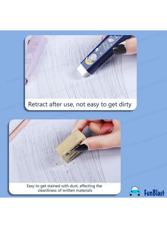 فنبلاست ممحاة للأطفال - مجموعة ممحاة على شكل يونيكورن للأطفال، مجموعة أدوات مكتبية للأطفال، ممحاة مطاطية للأطفال، ممحاة كاواي، ممحاة فاخرة كهدية عيد ميلاد - عبوة من قطعتين (فضاء) - Image 2