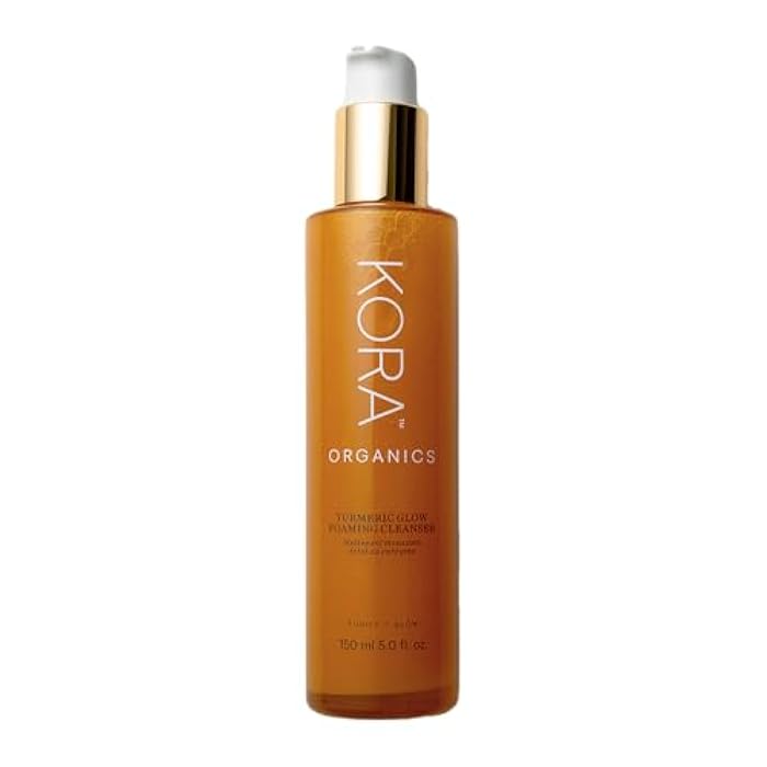 KORA Organics Turmeric Glow Foaming Cleanser, Cleanse & Nourish, Certified Organic, Cruelty Free, 5.07 oz - Face Cleanser - Image 1