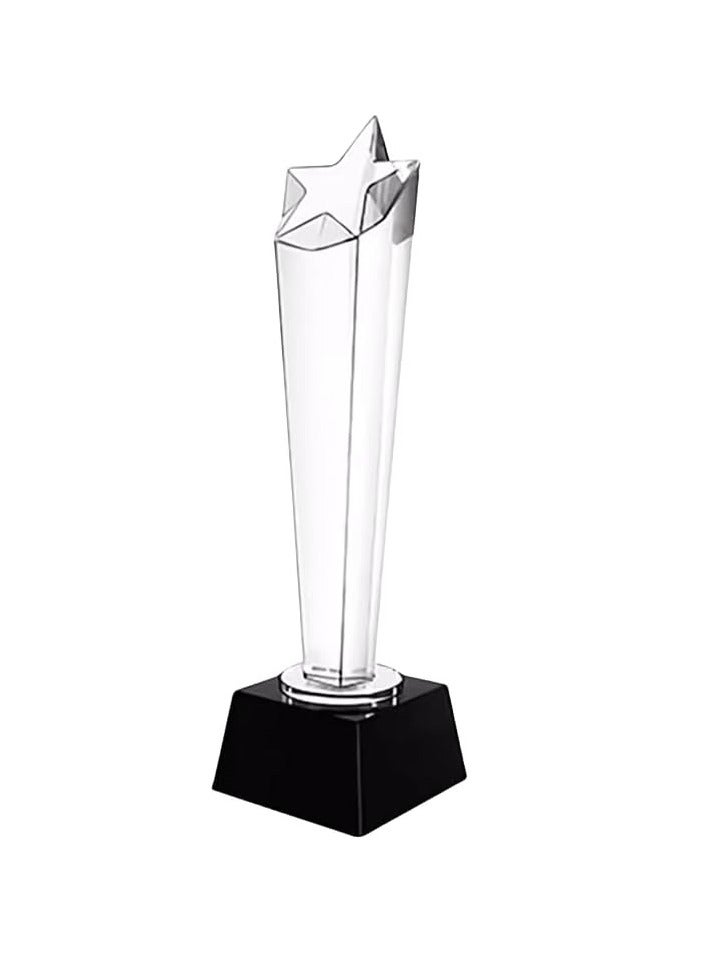 جفتكس Star Design Crystal Trophy Award with Black Base, Height about 27cm - Image 1