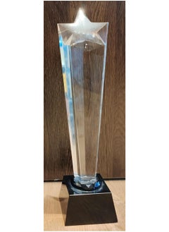 giftex Star Design Crystal Trophy Award with Black Base, Height about 27cm  - Image 2