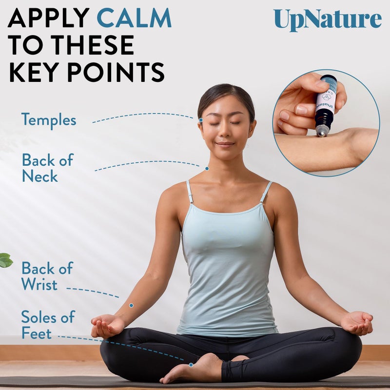 UpNature Calm Essential Oil Roll On - Stocking Stuffers for Teen Girls and Women - 100% Natural Stress Relief Aromatherapy Blend - Relaxation Self Care Gifts for Women - Image 5