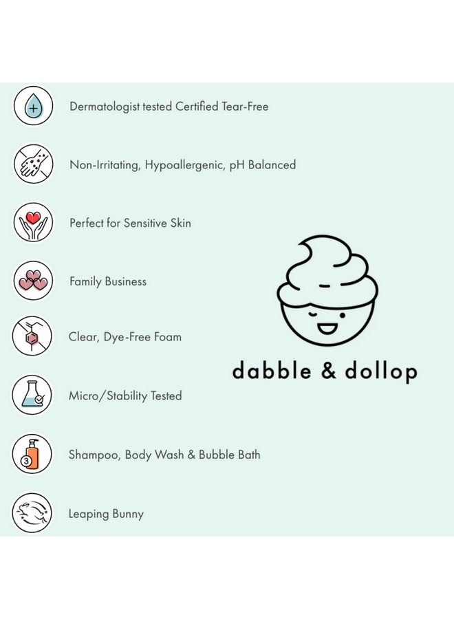 دابل & دولوب غسول الجسم والشامبو دابل آند دولوب بنكهة البطيخ - حمام فقاعات طبيعي 3 في 1 للأطفال، صنع في الولايات المتحدة الأمريكية، خالٍ من البارابين والكبريتات، نباتي، خالٍ من الغلوتين، لا يسبب الدموع (10 أونصة، عبوة من قطعتين) - Image 2