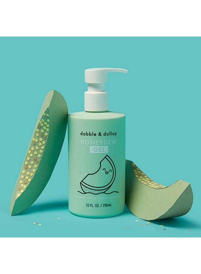 دابل & دولوب غسول الجسم والشامبو دابل آند دولوب بنكهة البطيخ - حمام فقاعات طبيعي 3 في 1 للأطفال، صنع في الولايات المتحدة الأمريكية، خالٍ من البارابين والكبريتات، نباتي، خالٍ من الغلوتين، لا يسبب الدموع (10 أونصة، عبوة من قطعتين) - Image 3
