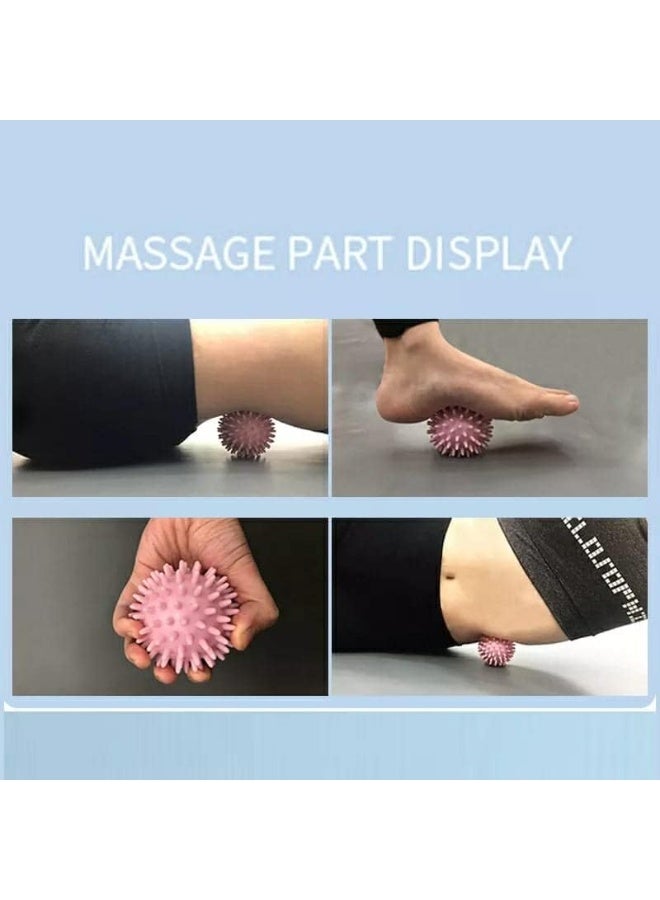 Generic Sport Q Spiky Design Blister Massage Ball Deep Tissue Foot Massager Sensory Plantar Fasciitis Therapy 3.5 Inch Multicolor Corded - Image 4