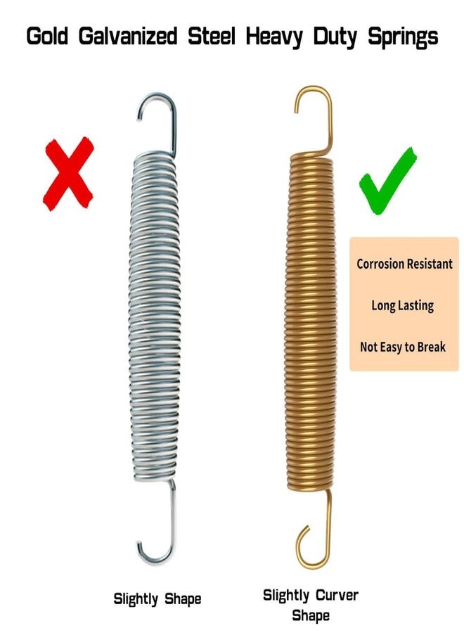 Blanketown Trampoline Springs 5.5 inch with Free T-Hook, Replacement Trampoline Springs, High Tensile, Durable Strength, Weather Resistant Commercial Size Springs-20 Pack - Image 2