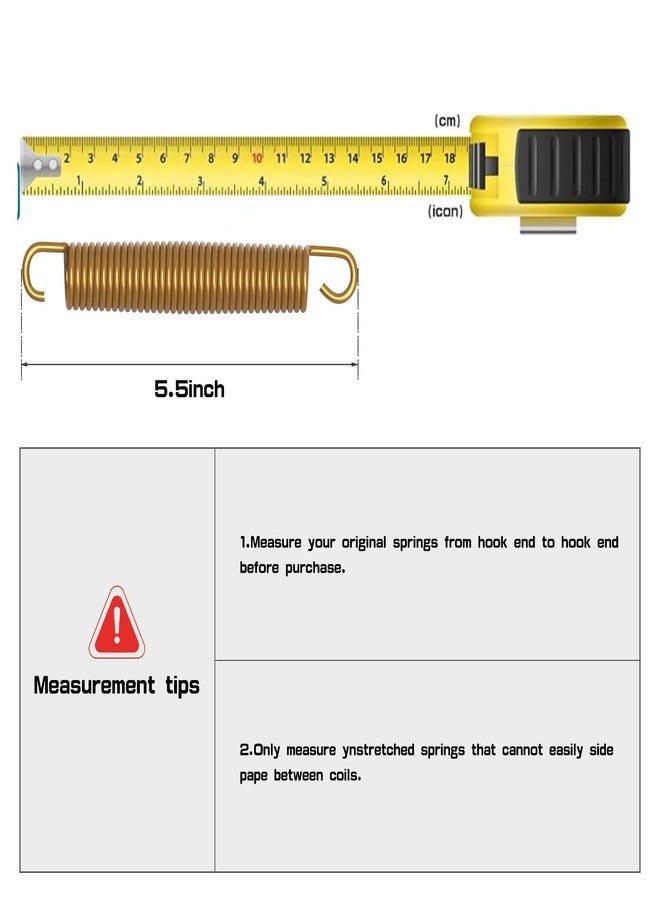 Blanketown Trampoline Springs 5.5 inch with Free T-Hook, Replacement Trampoline Springs, High Tensile, Durable Strength, Weather Resistant Commercial Size Springs-20 Pack - Image 5