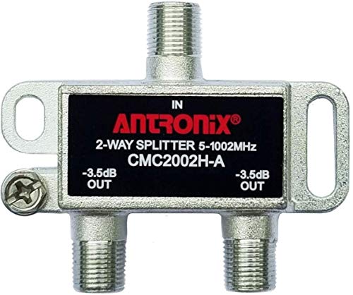Antronix CMC2002H-A 2-Way Horizontal Splitter -3.5dB 5-1002 MHz High Performance for Coax Cable TV & Internet - Image 1
