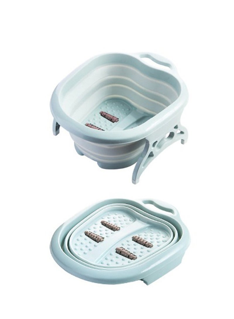 DubaiGallery Folding Foot Bath Basin Plain Foam Foot Massage Bucket Plastic Large Tub Elevate Bath Fording Barrel Relieve Pressure - Image 5
