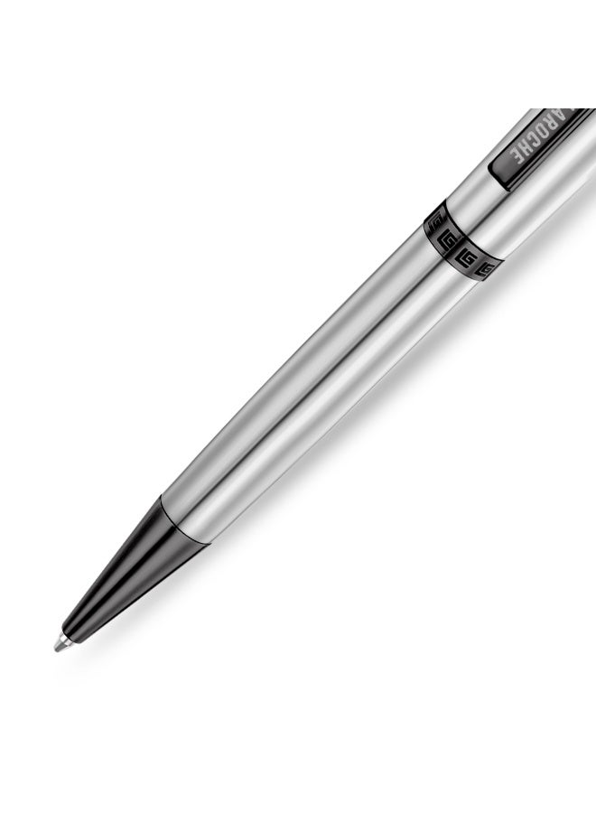 Guy Laroche Vincent Stainless Steel Pen with Gunmetal Trims & Running Logo - Image 3