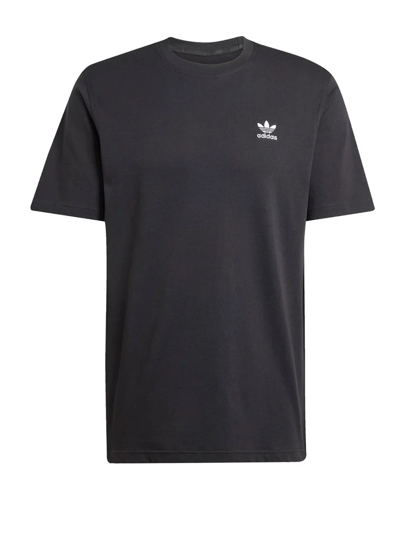 Adidas Originals BLACK Trefoil Essential T-Shirt for Men | Best Price UAE