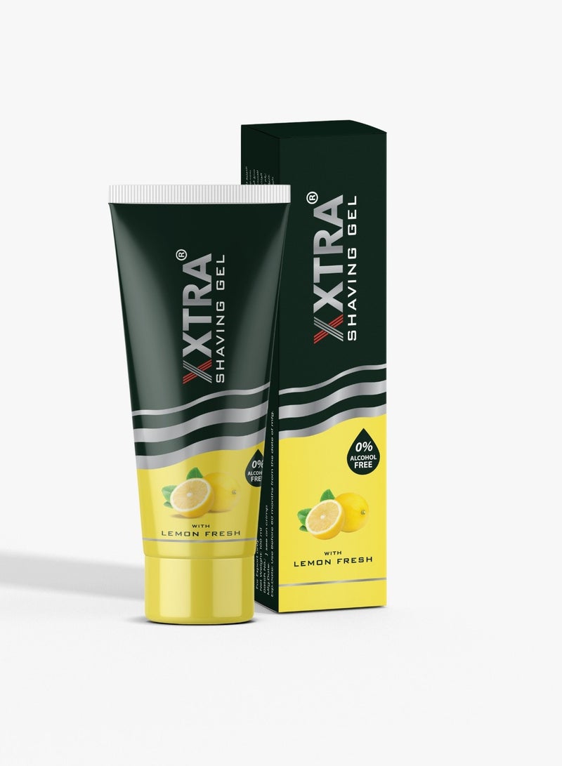 XXTRA Shaving Gel, Lemon Fresh -100ml Tube