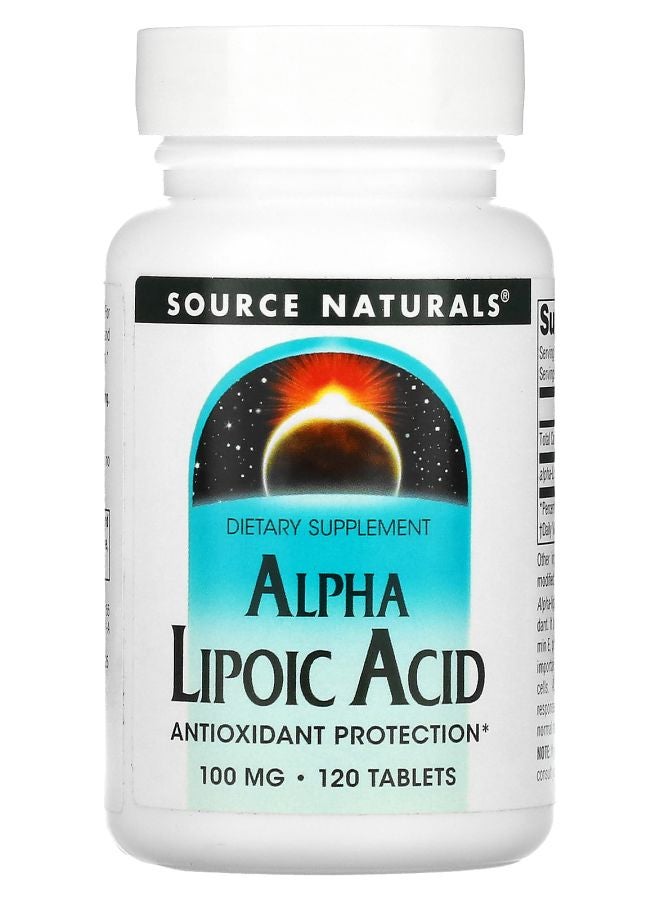 Alpha Lipoic Acid 100 mg 120 Tablets