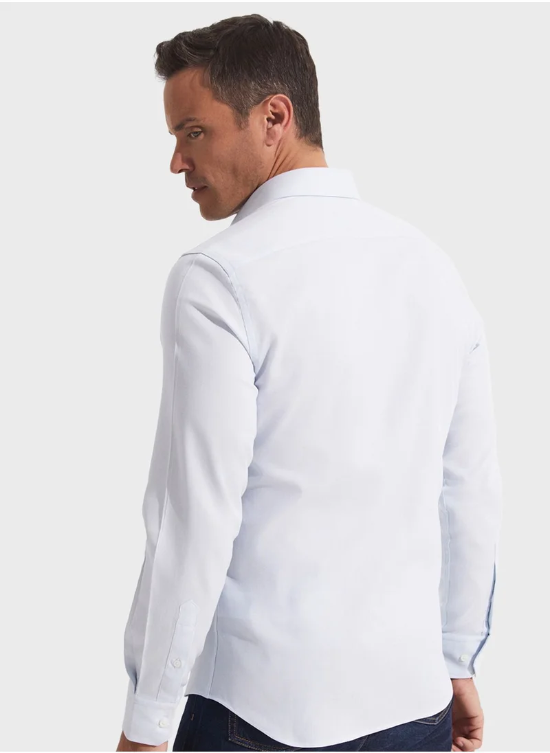 JUNE Textured Slim Fit Shirt