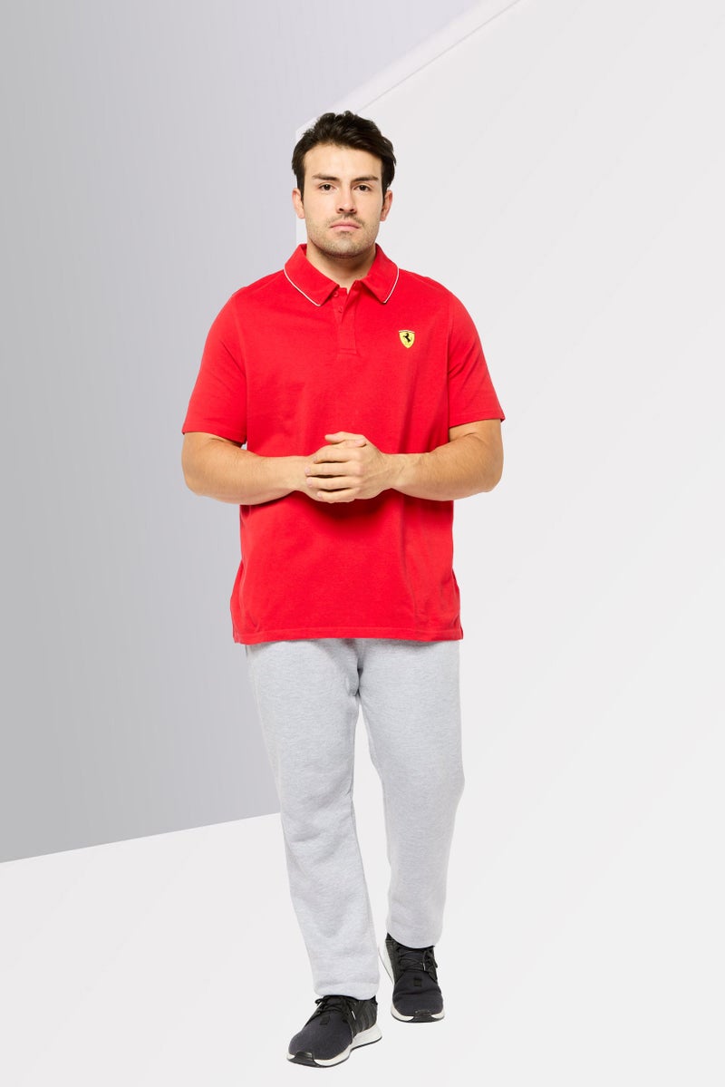 PUMA Puma x Scuderia Ferrari Men Sportswear Fit Short Sleeves Outdoor Polo Shirt, Red - Image 3