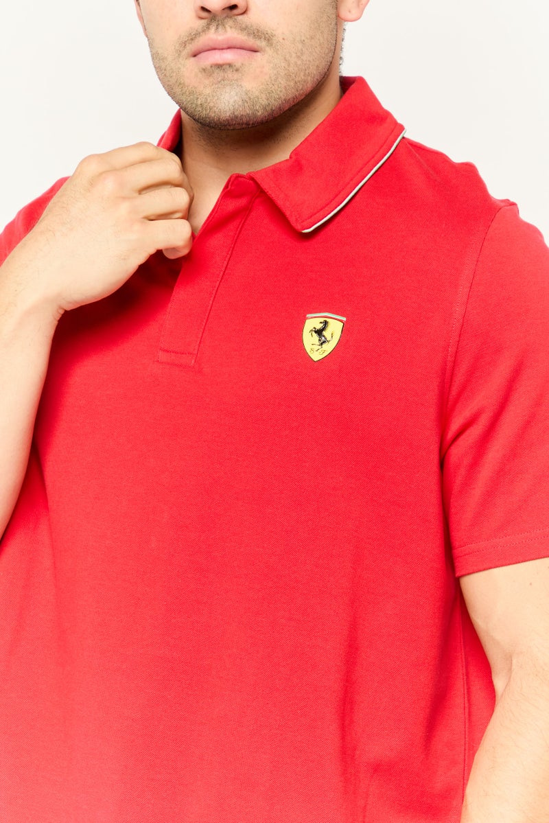 PUMA Puma x Scuderia Ferrari Men Sportswear Fit Short Sleeves Outdoor Polo Shirt, Red - Image 2