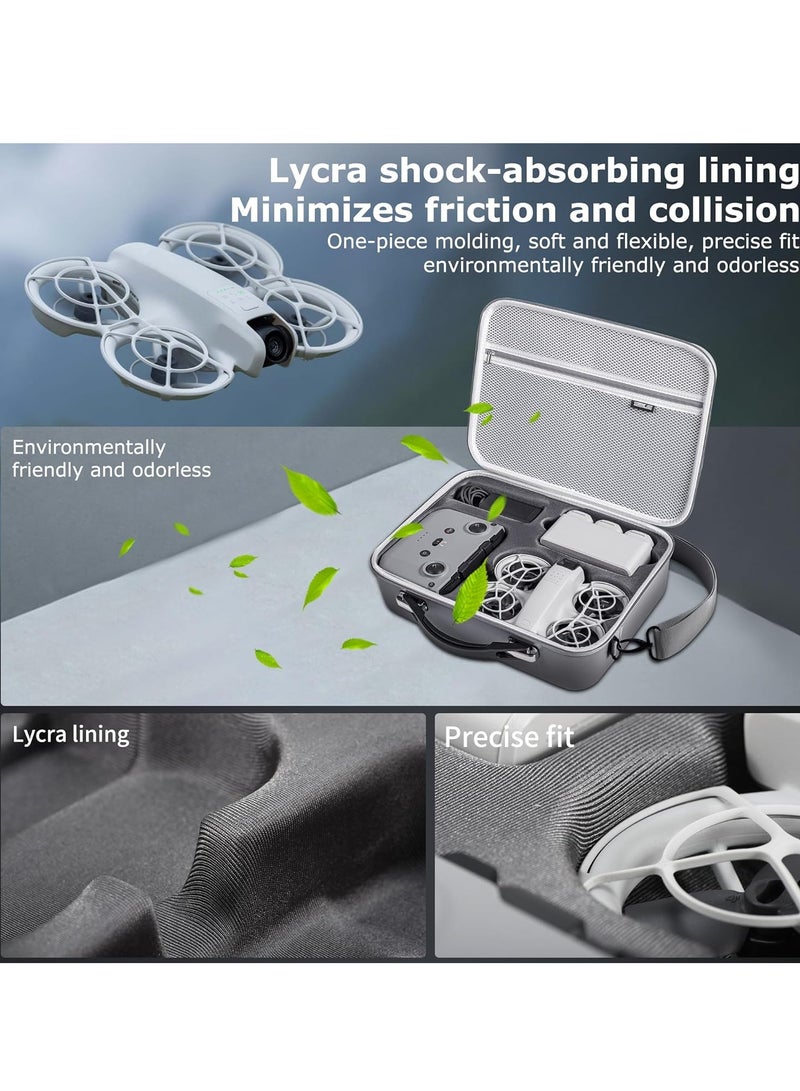 DJI Neo Portable Carry Bag, DJI NEO PU Travel Storage Shoulder Bag Fly More Combination Accessories, Compatible with RC-N3 Remote Control - Image 3