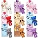 Partylamb Valentines Day Gifts for Kids 24 Pack Mini Bear Plush Toys Small Stuffed Animals Bulk Keychains with Valentines Day Cards for Kid Girls Boys Teens Exchange Gifts School Classroom Prizes Party Favors - Image 2