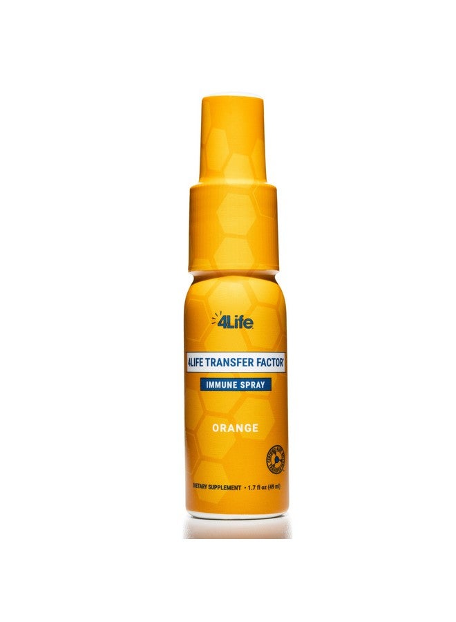 4life 4Life Transfer Factor Immune Spray - Immunity with Zinc, Marshmallow Root Extract, and Colloidal Silver - Orange Flavor - 1.7 oz - Image 1
