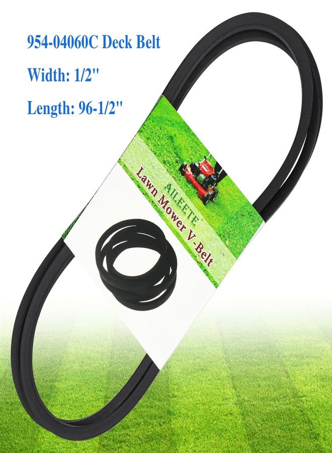 AILEETE 954-04060C Deck Belt 1/2" x 96-1/2" for MTD Craftsman Troy-Bilt Cub Cadet John Deere Lawn Tractor & Riding Mower with 42 inch Deck, Replace 954-04060 954-04060B 754-04060 754-04060B 754-04060C - Image 2