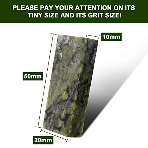 CBRIGHT Mini Knife Sharpening Stone 1PC 10000# Whetstone Final Fine Polished Natural green Sharpener Oilstone (2 x 0.8 x 0.4 Inch) - Image 3