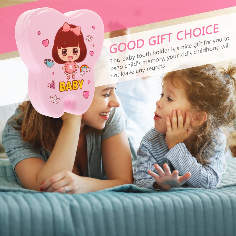 2pcs Baby Keepsake Tooth Box Teeth Storage Holder Baby Tooth Box First Tooth Collection Container - Image 5