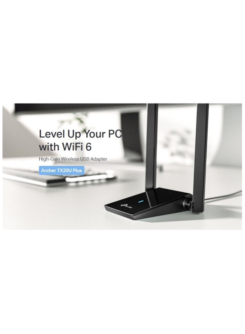 Archer TX20U Plus AX1800 Wi-Fi 6 Dual Antennas High Gain Wireless USB 3.0 Adapter - Image 5