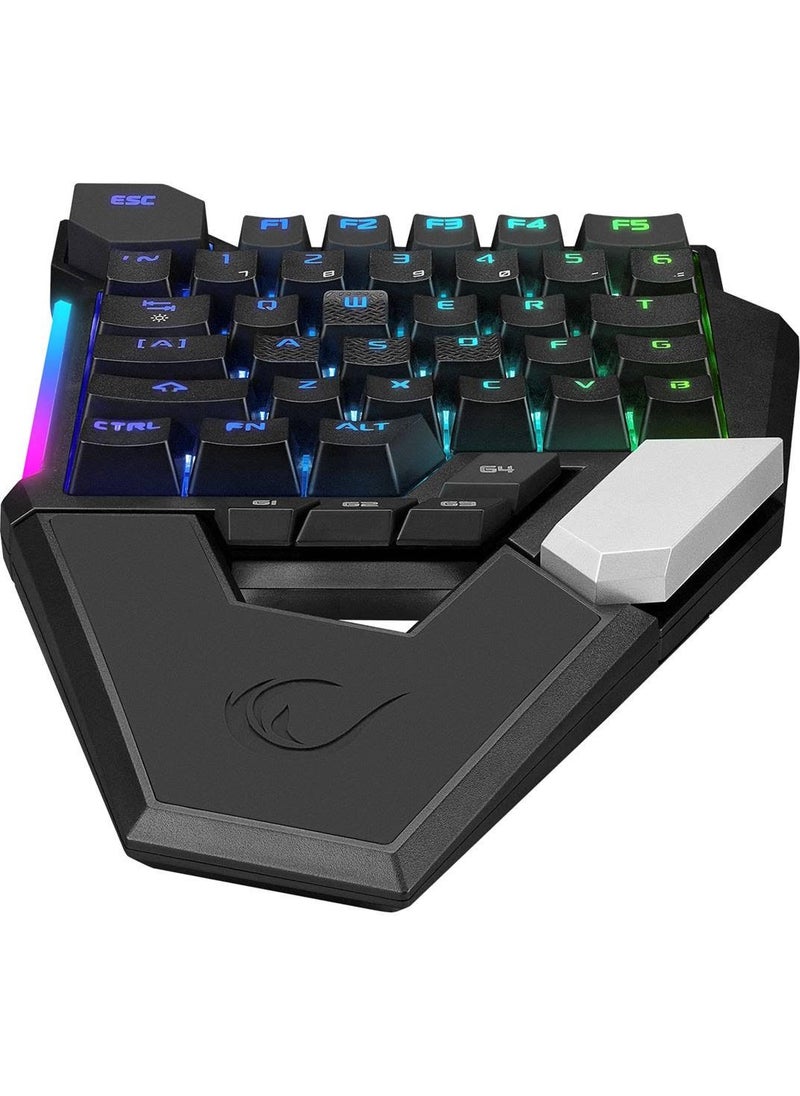 KB-277 Omni Type C RGB 6 Different Lighting Q Mini Gaming Keyboard