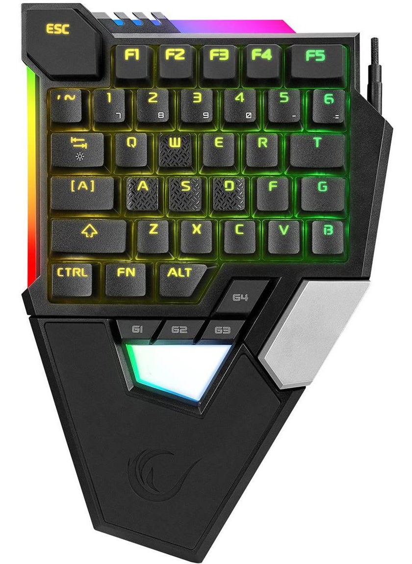 KB-277 Omni Type C RGB 6 Different Lighting Q Mini Gaming Keyboard