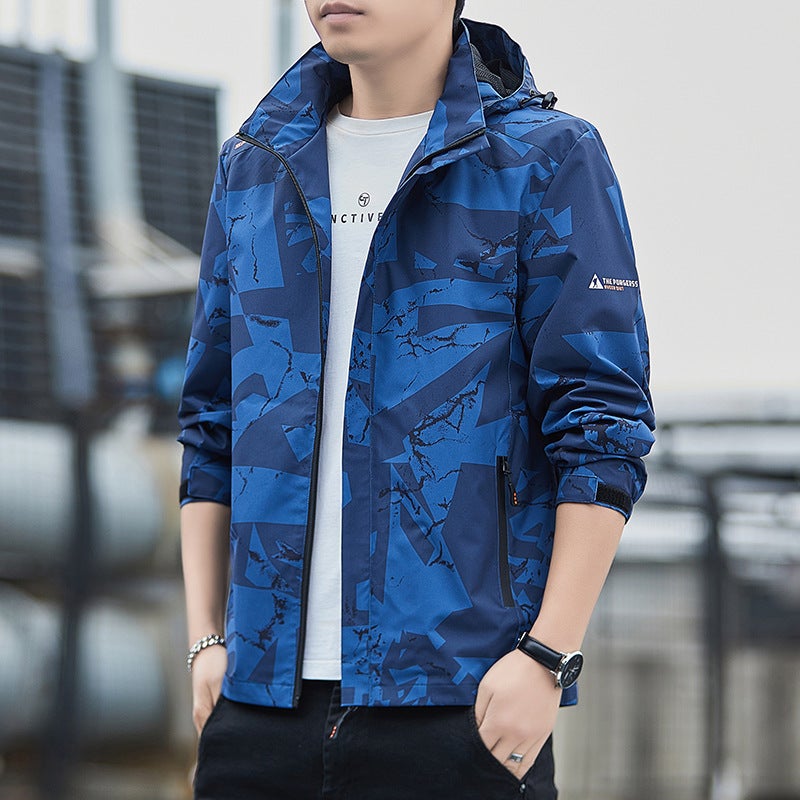 Jacket Men'S 2023 New Fashion Brand All-Match Outer Wear Long-Sleeved Top Men'S Loose Casual Jacket - Image 1