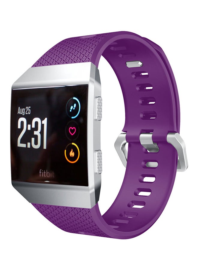 ISank Silicone Replacement Sport Band For Fitbit Ionic Purple - Image 4