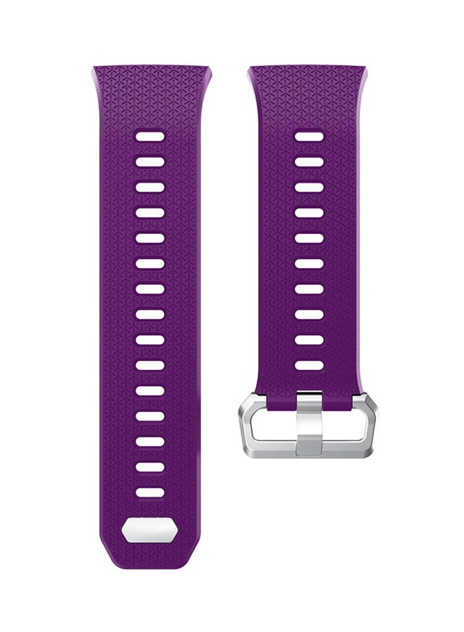 ISank Silicone Replacement Sport Band For Fitbit Ionic Purple - Image 2
