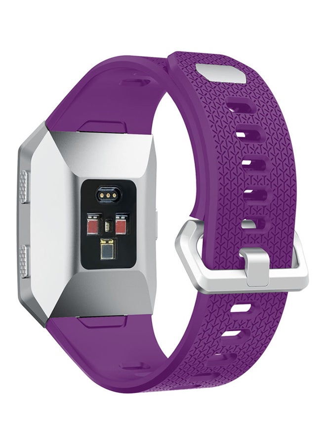 ISank Silicone Replacement Sport Band For Fitbit Ionic Purple - Image 3