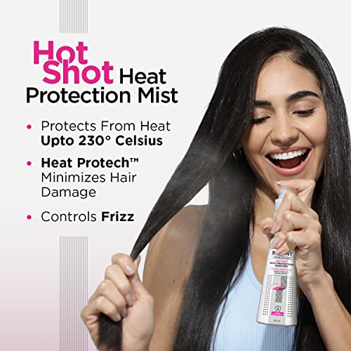 Bblunt Hot Shot Heat Protection Hair Mist | Designed for Indian Hair | Prevents Damage | Upto 230° Celsius Protection | Hair Spray for Men & Women | 150 ml - Image 3