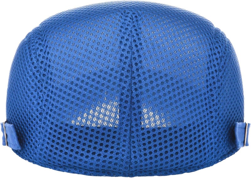 VOBOOM Men Breathable Mesh Summer Hat Adjustable Newsboy Beret Ivy Cabbie Flat Cap - Image 4