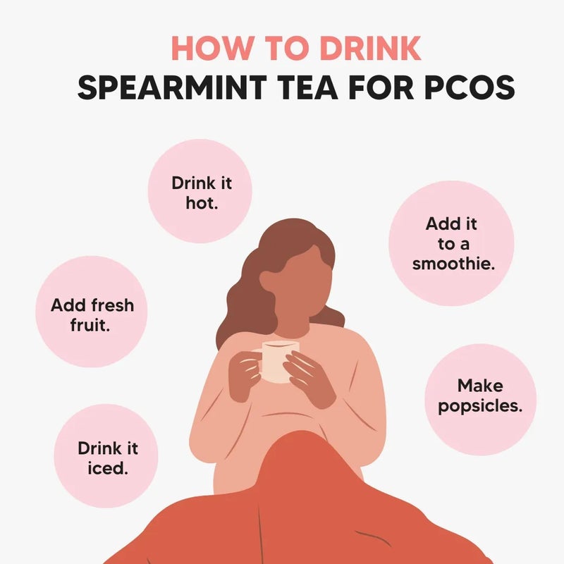 NeutraVed Spearmint Tea - 40 Tea Bags | Spearmint Tea May Beneficial for PCOS | May Help Acne & Facial Hair | Reusable Zipper Pouch | Pack of 1 - Image 5