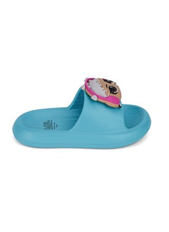 UrbanHaul UrbanHaul Girls Mga Lol Print Slip on Sliders For Kids Suitable for Daily Use :- Blue  - Image 4