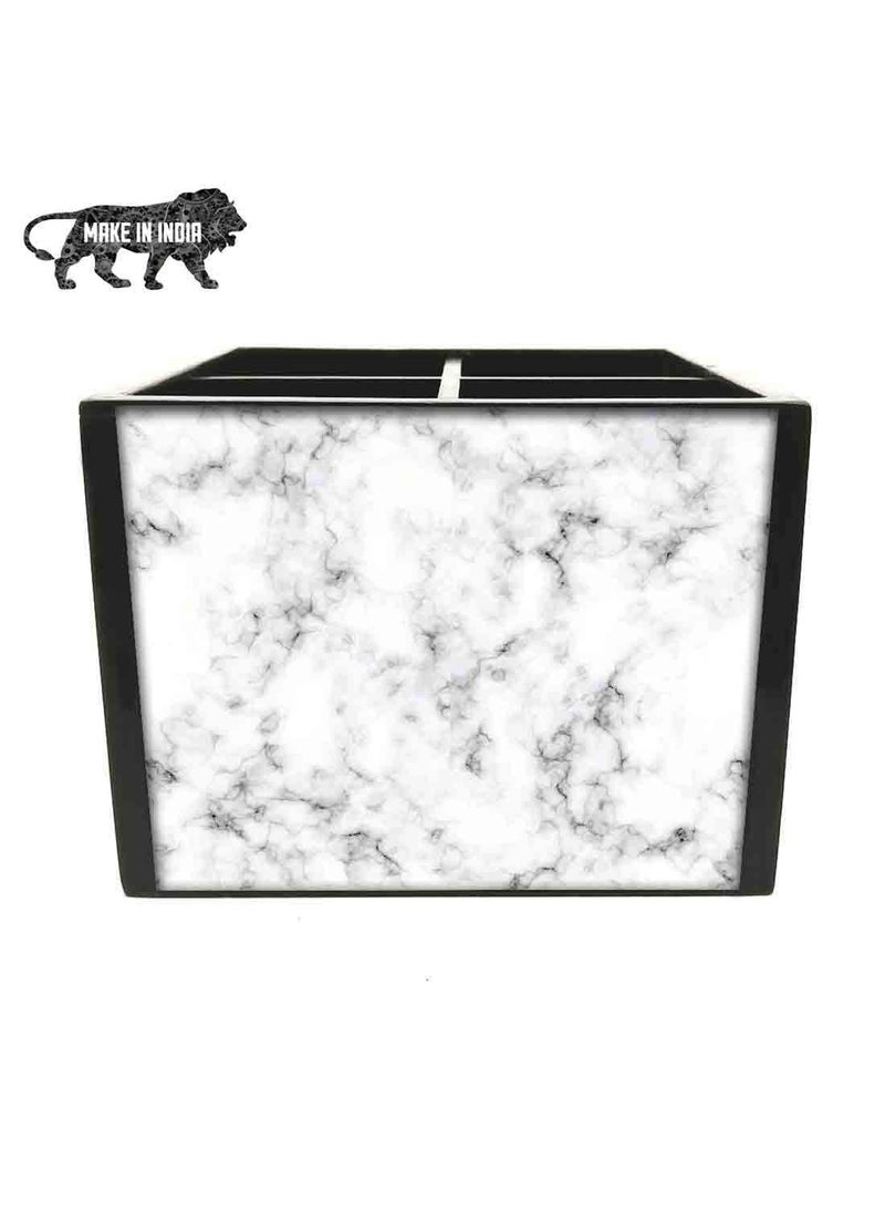 Nutcase Nutcase Designer Cutlery Stand Holder Silverware CaddySpoons Forks Knives Organizer for Dining Table Kitchen W575 x H 425 x L55 White Marble  - Image 4