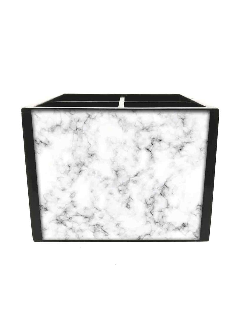 Nutcase Nutcase Designer Cutlery Stand Holder Silverware CaddySpoons Forks Knives Organizer for Dining Table Kitchen W575 x H 425 x L55 White Marble  - Image 3