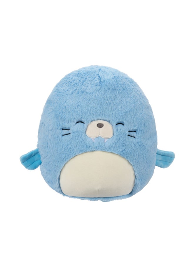 Squishmallows - 12 inch Harvey Blue Walrus Fuzzamallow , Officially Licensed Kellytoy Plush Toy, Colorful Soft Toy, Gift for Kids, Girls & Boys Washable Squishy Stuff Toy Multicolor All Age - Image 1