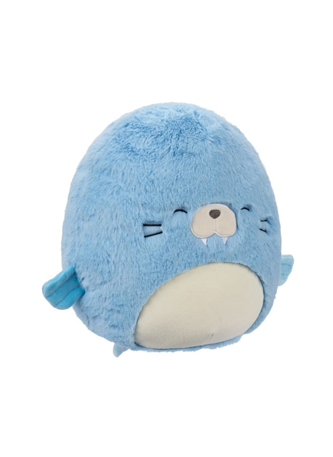 Squishmallows - 12 inch Harvey Blue Walrus Fuzzamallow , Officially Licensed Kellytoy Plush Toy, Colorful Soft Toy, Gift for Kids, Girls & Boys Washable Squishy Stuff Toy Multicolor All Age - Image 1