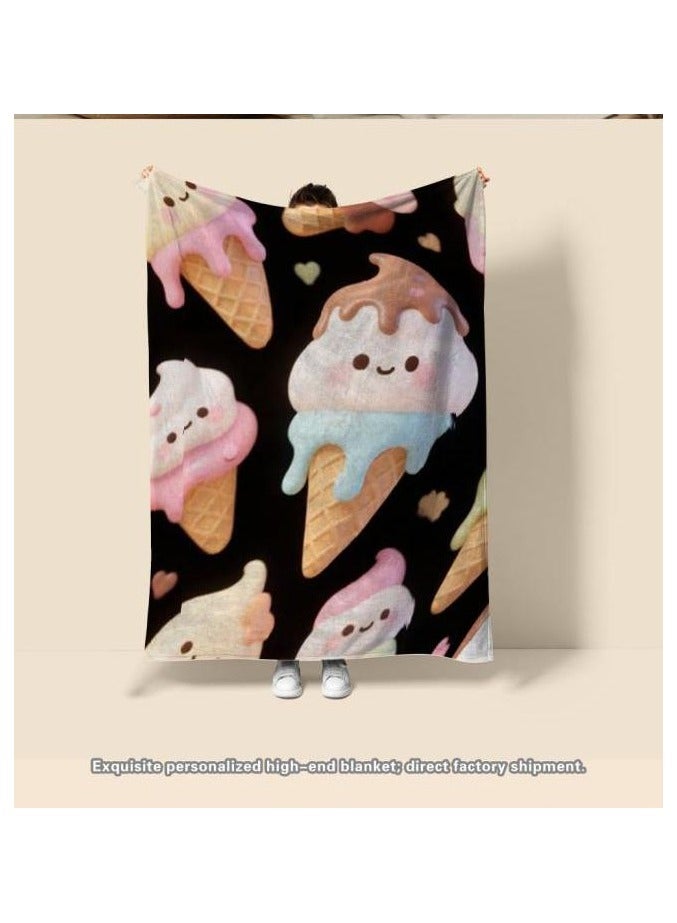 general Children's or student cartoon flannel thin blanket (warm and comfortable, suitable for sleep, games) 100cm*150cm - 484 - Image 3