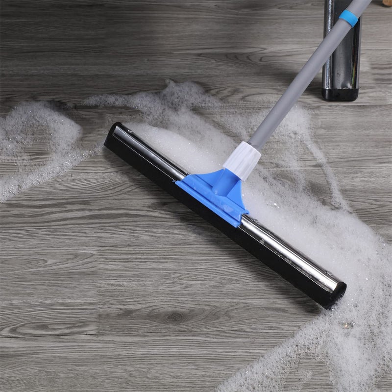 YONILL Floor Squeegee for Concrete Floor - 50" Squeegee Broom with Long Handle for Tile Floor, Heavy Duty Foam Floor Water Wiper for Garage, Shower, Kitchen, Windows, Glass, Carpet and Pet Hair - Image 2
